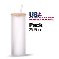 Custom Promotional 25-Pack 25oz Glass Jar with Bamboo Lid and