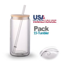 12oz SNOWGLOBE Sublimation Tumbler with predrilled hole