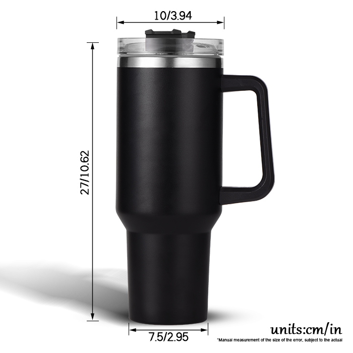 Custom Promotional 25-Pack 40OZ Stainless Steel Insulated Tumbler with  straw and handle from Factory