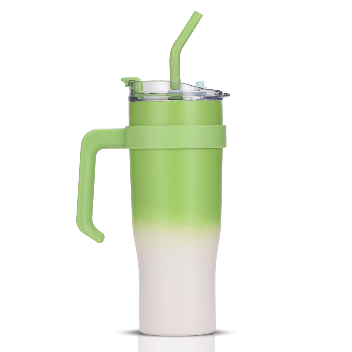 40oz Stainless Steel Straw Tumbler Forest Green - Embark™